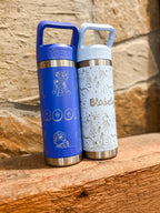Yeti - Custom Pattern and Name Engraved 20 Yeti Rambler Jr