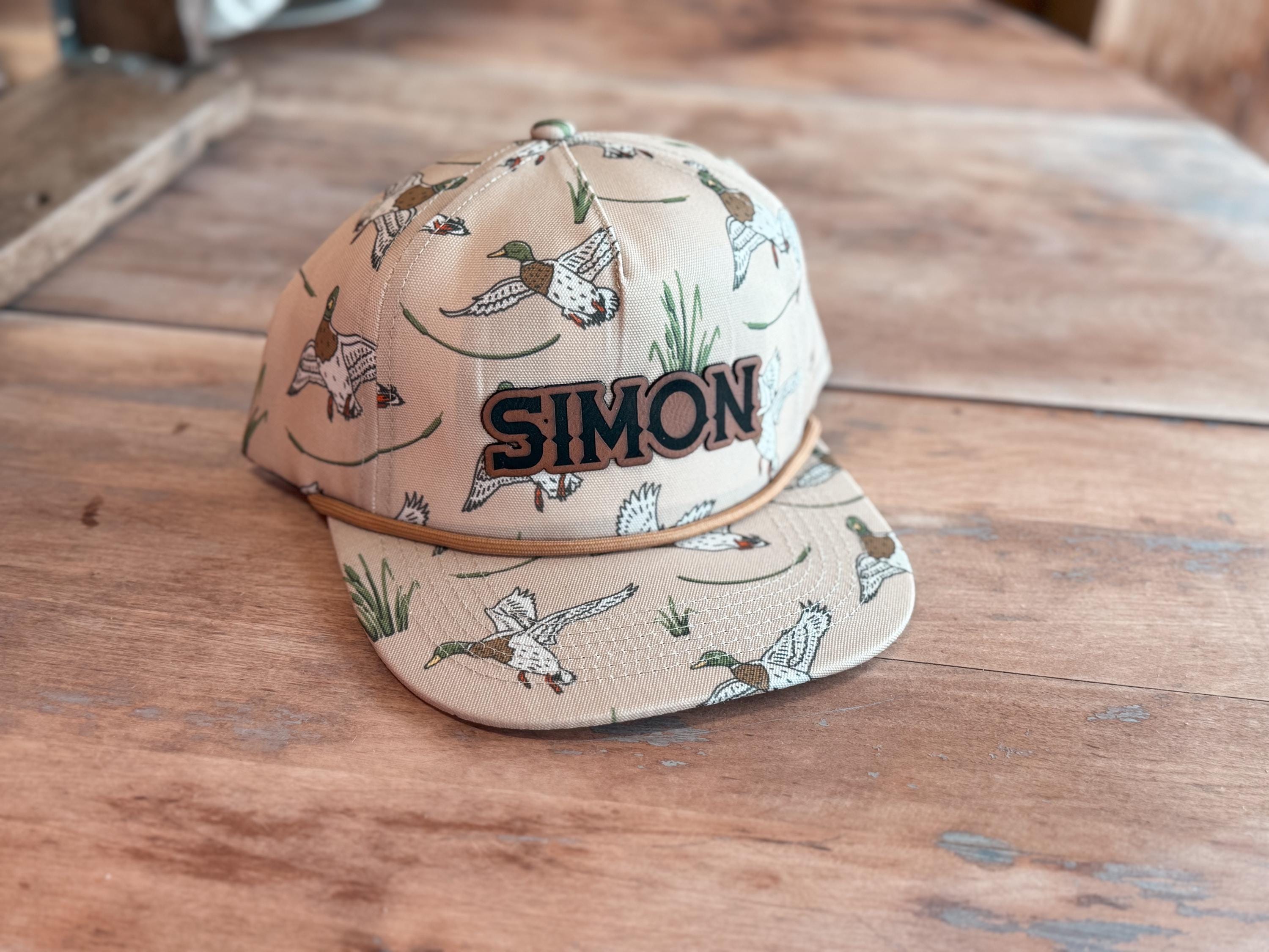 Rope Snapback Hat for Toddlers with Custom Name Patch