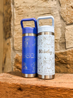 Yeti - Custom Pattern and Name Engraved 20 Yeti Rambler Jr