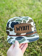 Rope Snapback Hat for Toddlers with Custom Name Patch