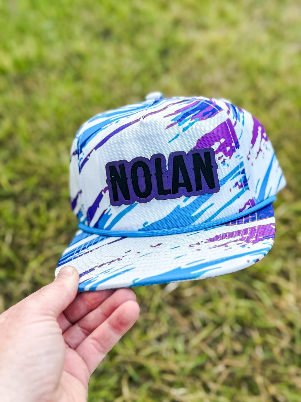Rope Snapback Hat for Toddlers with Custom Name Patch