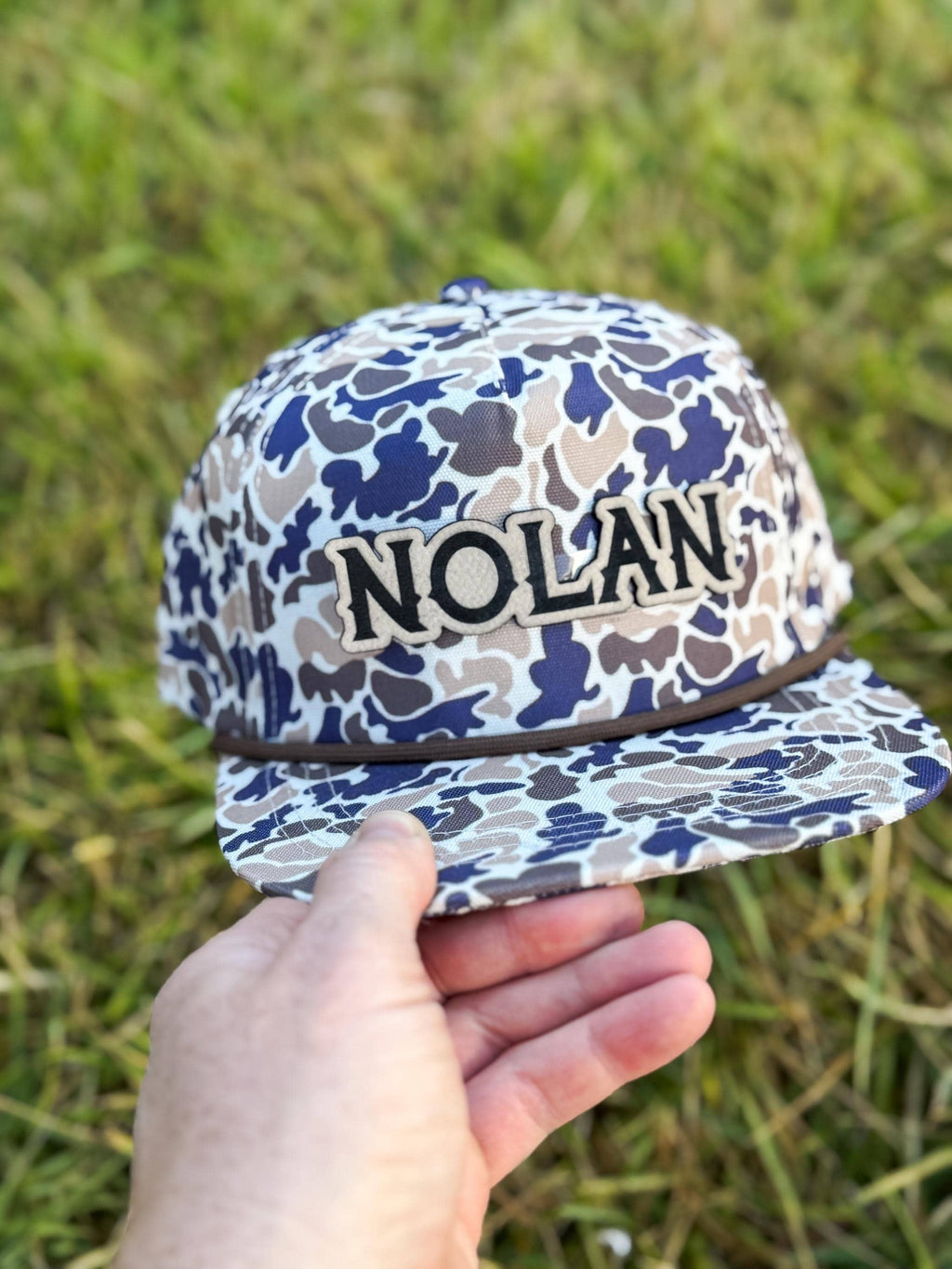 Rope Snapback Hat for Toddlers with Custom Name Patch