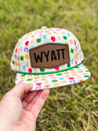 Rope Snapback Hat for Toddlers with Custom Name Patch