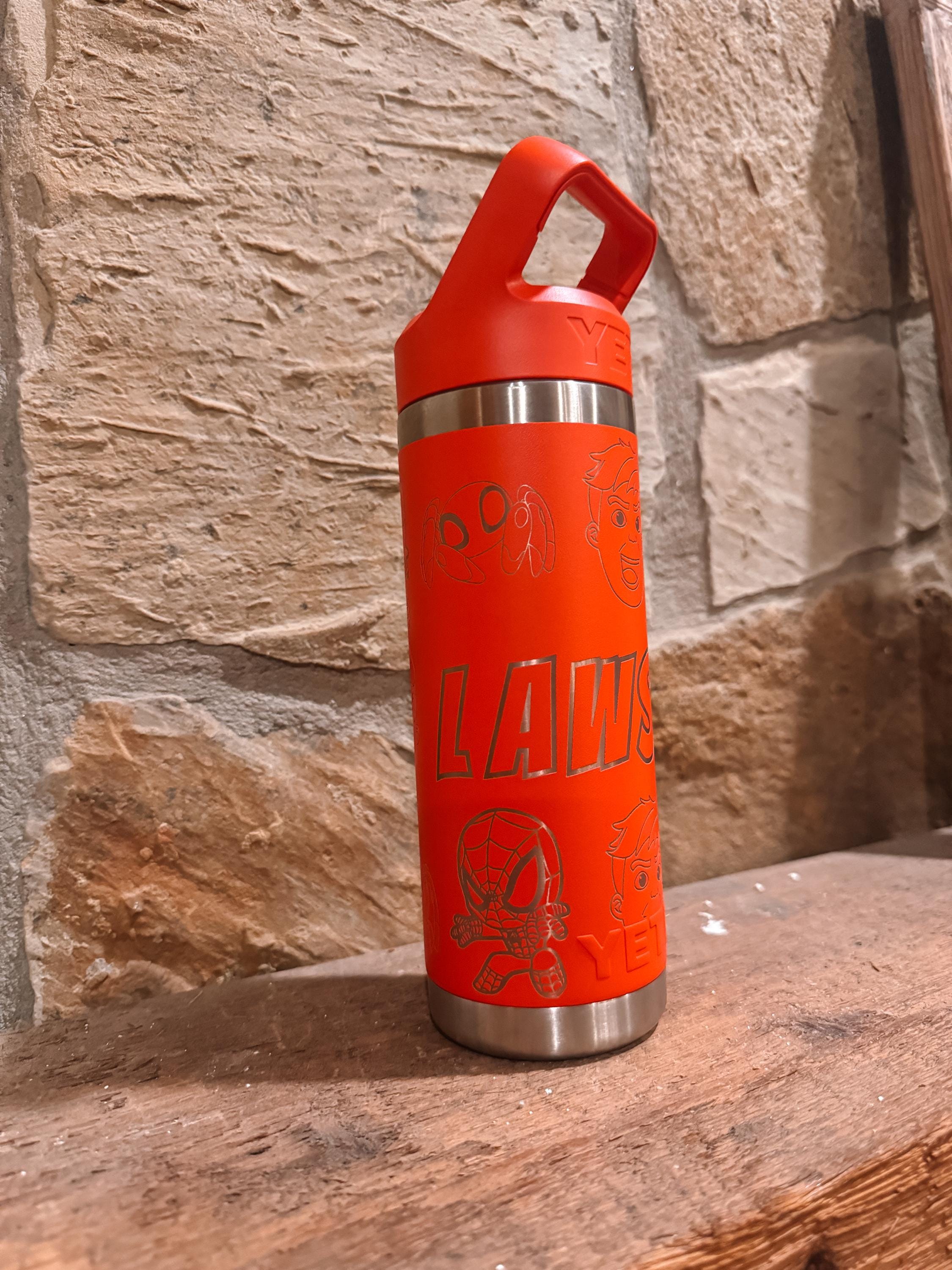 Yeti - Custom Pattern and Name Engraved 20 Yeti Rambler Jr