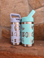 Yeti - Custom Pattern and Name Engraved 12 Yeti Rambler Jr