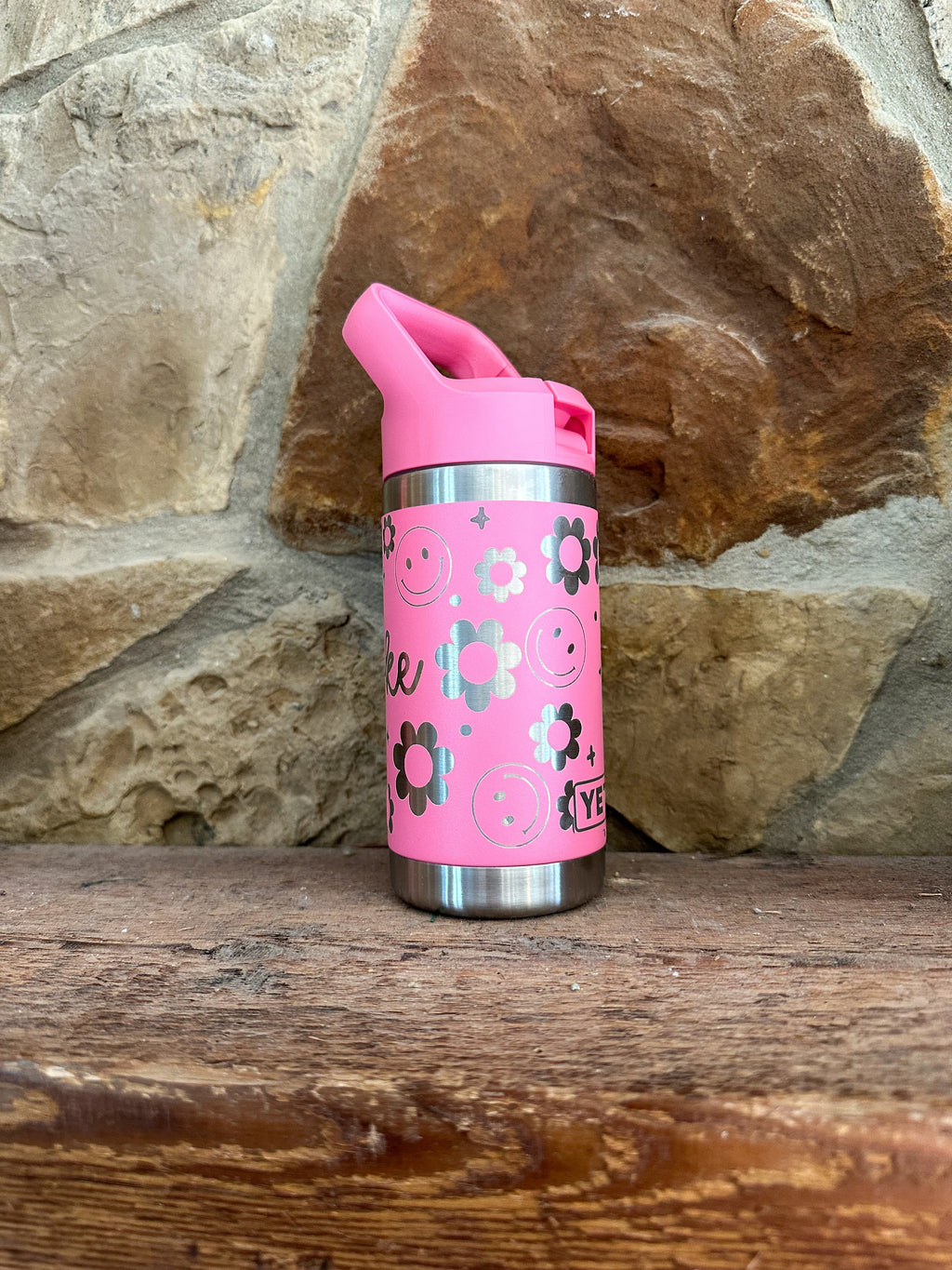 Yeti - Custom Pattern and Name Engraved 12 Yeti Rambler Jr