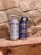 Yeti - Custom Pattern and Name Engraved 12 Yeti Rambler Jr