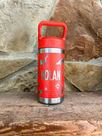 Yeti - Custom Pattern and Name Engraved 12 Yeti Rambler Jr