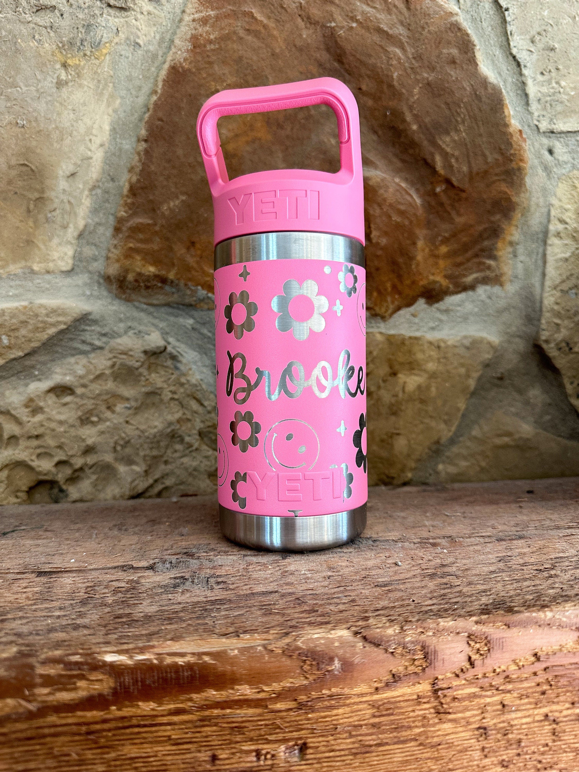 Yeti - Custom Pattern and Name Engraved 12 Yeti Rambler Jr