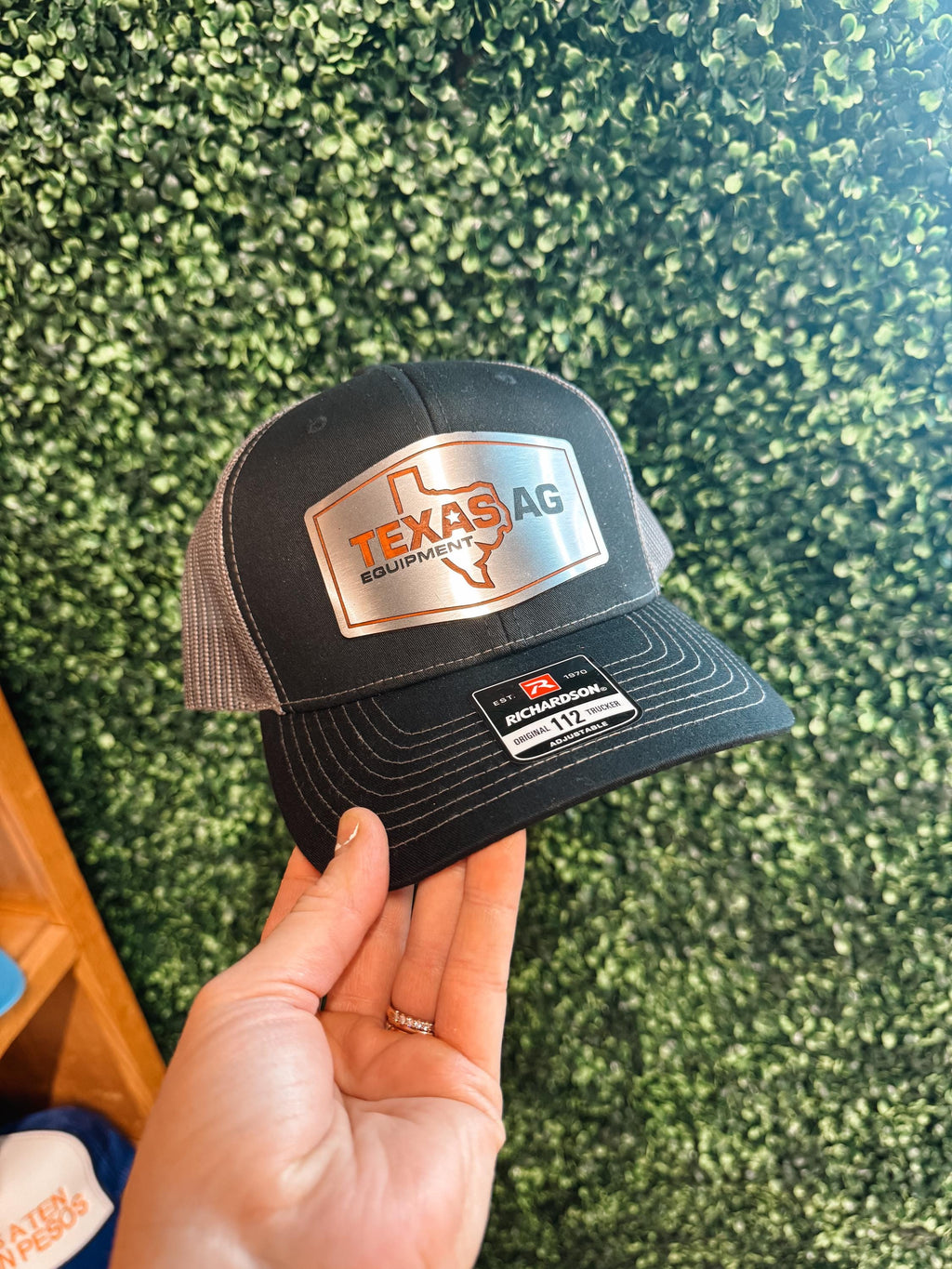 men’s patch hat - custom acrylic patch hat - custom logo patch hat - Richardson 112 - custom trucker hat - custom leather patches - men gift