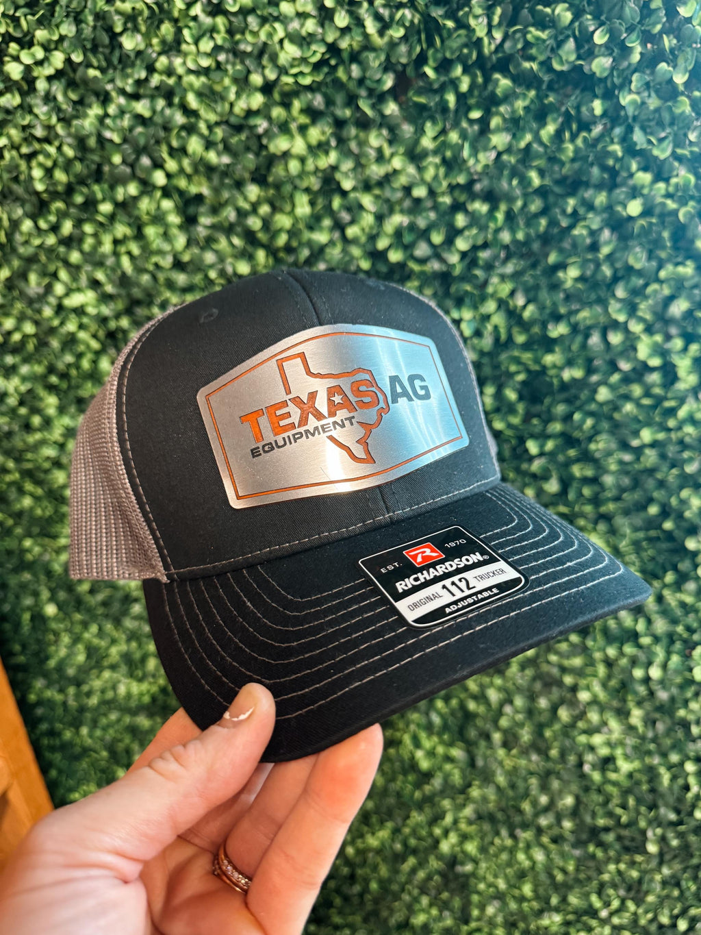 men’s patch hat - custom acrylic patch hat - custom logo patch hat - Richardson 112 - custom trucker hat - custom leather patches - men gift