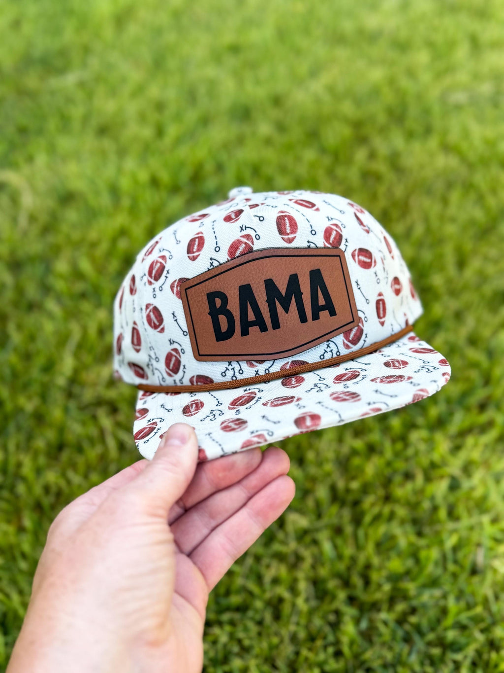Rope Snapback Hat for Toddlers with Custom Name Patch - Bama
