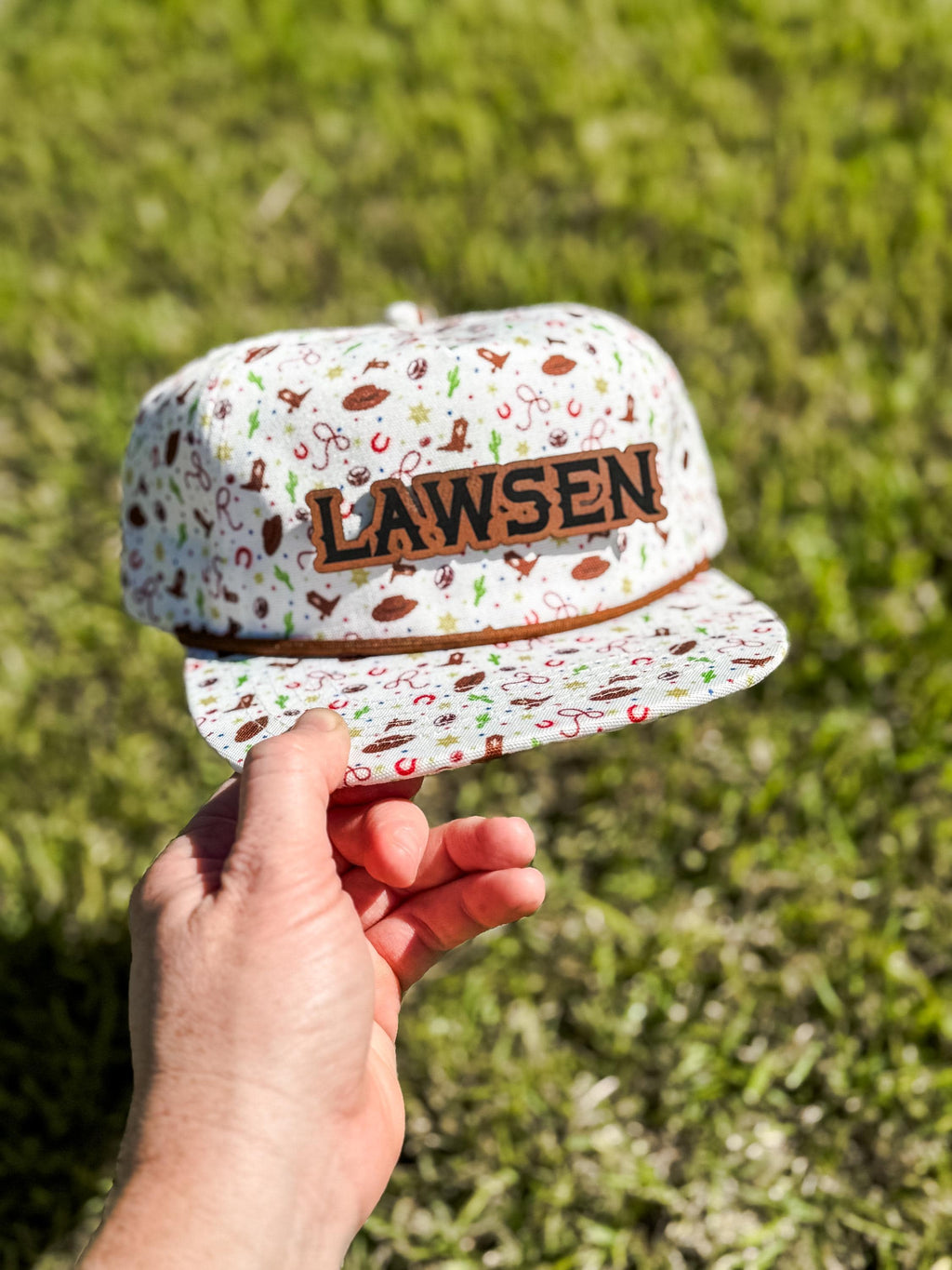 Rope Snapback Hat for Toddlers with Custom Name Patch