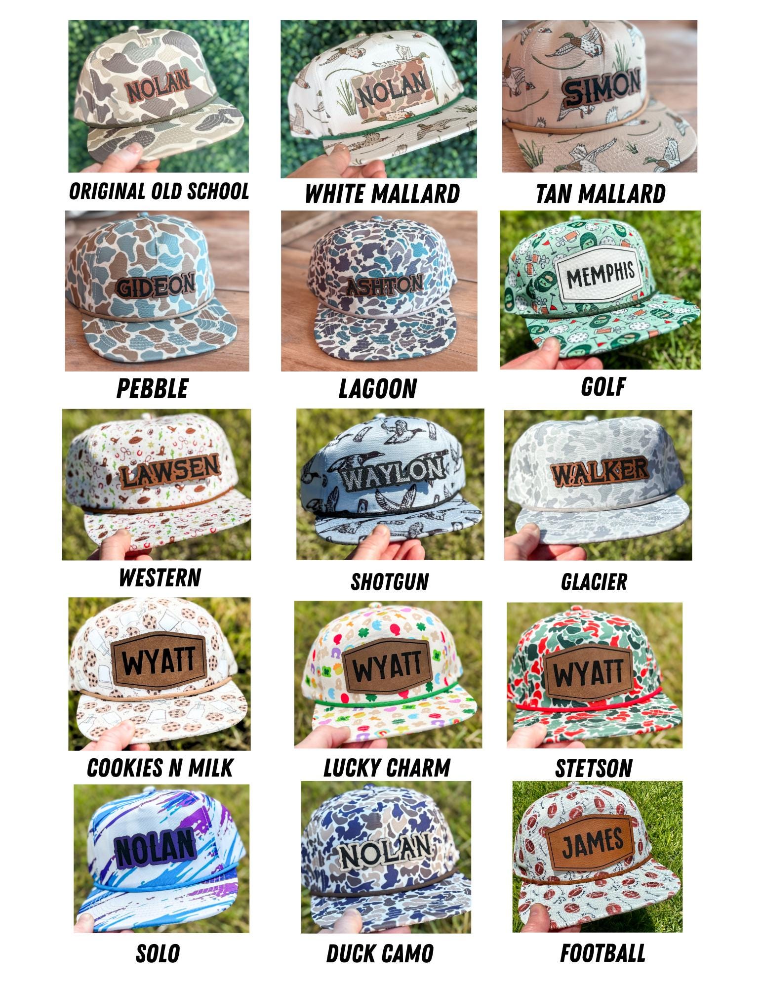 Rope Snapback Hat for Toddlers with Custom Name Patch - Bama